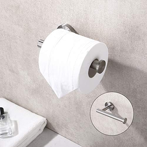 Tastos Stainless Steel Brushed Nickel Toilet Paper Holder