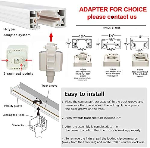 Whit eAluminum LED Spotlights with Remote Control