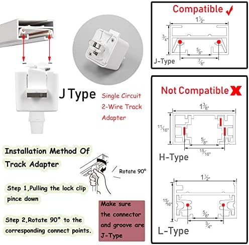 Modern White Metal Track Lighting Adjustable Angle with Remote Control
