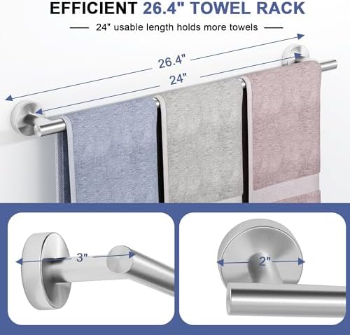 Durable Stainless Steel Towel Bar