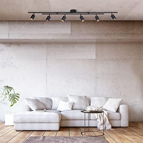 Globe Electric 59463 6-Light Track Lighting Matte Black