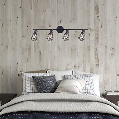 4-Light Track Rail Ceiling Light Kit - Graphite