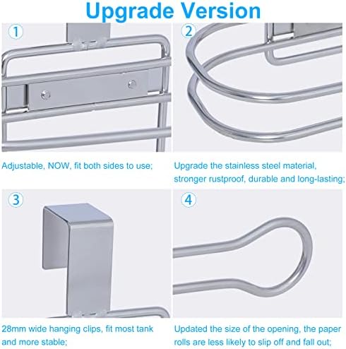Over the Tank Toilet Paper Holder Stainless Steel
