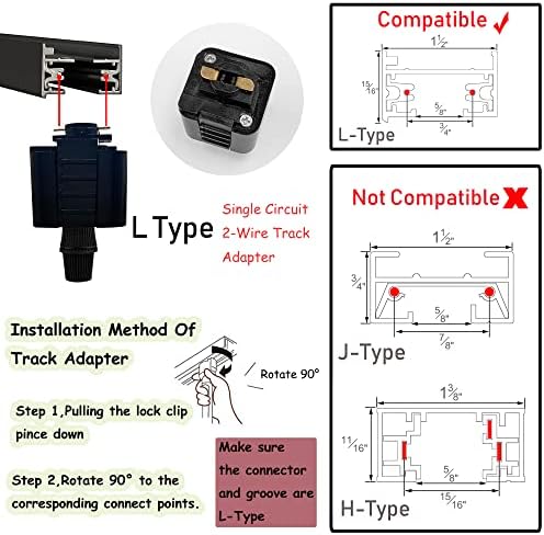 Adjustable L-Type Track Lighting