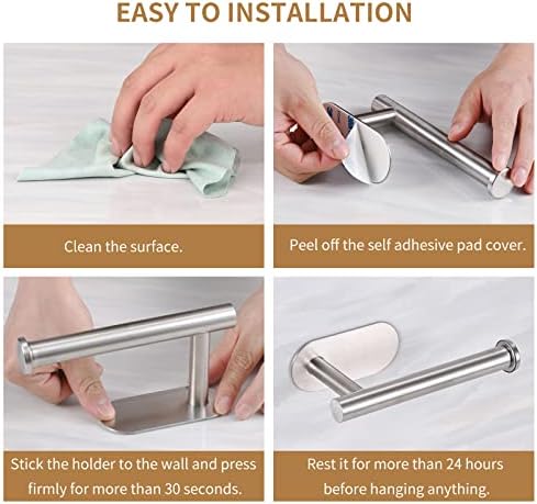 Elegant Wall-Mounted Toilet Paper Holder with Rust-Resistant Steel