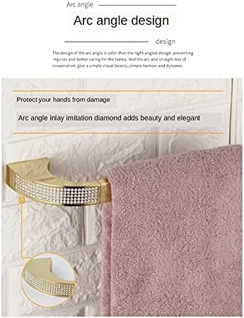 Beautiful Copper Crystal Towel Rail Long-Lasting Bathroom Towel Holder
