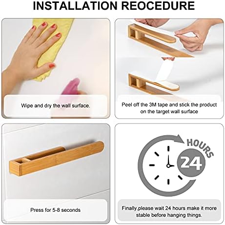 Sturdy Bamboo Towel Holder for Bathrooms