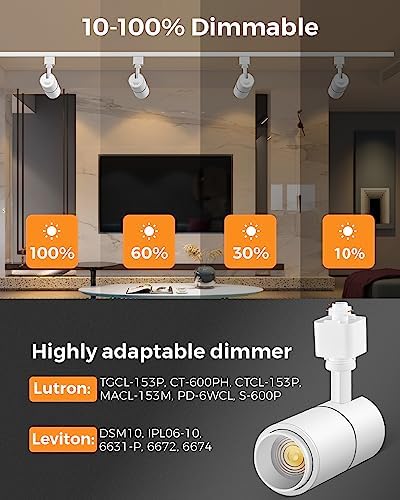 3-Color Adjustable LED Track Lighting Heads