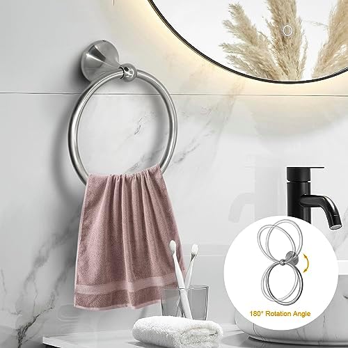 ZGELIN 8-Piece Adjustable Towel Bar Set