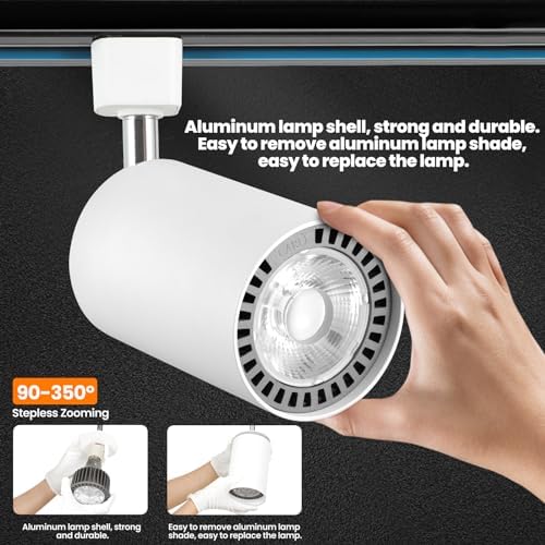 SHILIHE Track Lighting Heads 8 Pack E26 Base White