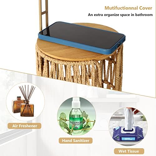 Trongee Freestanding Toilet Paper Holder with Storage