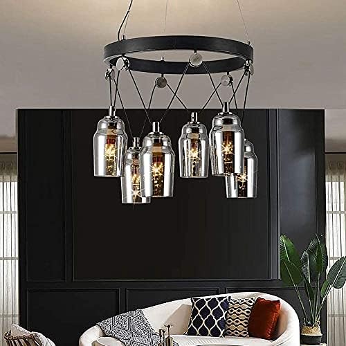 Height-Adjustable Chandelier Vintage Design Home Lighting
