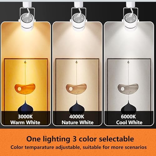 8pcs LED Track Lighting with GU10 Bulbs and Dimmable Brightness