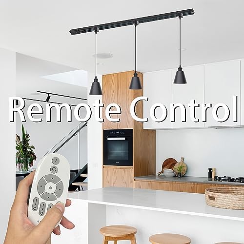 Remote Control Track Pendant Modern Black Design