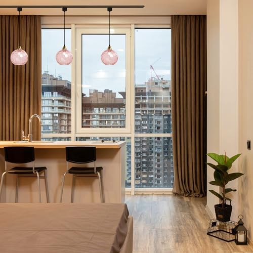 Dimmable Vintage Pink E26 Pendant Light